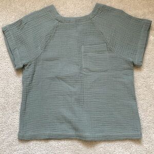 Madewell sage green top XS